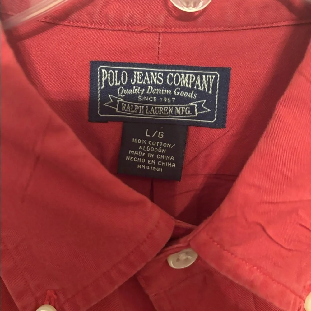 Polo jeans Co by Ralph Lauren Men's Shirt L